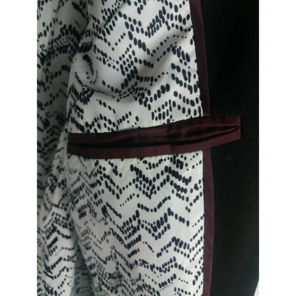 Savile Row London Black Blazer Womens Size Small Soft Polyester Jacket - Picture 8 of 9